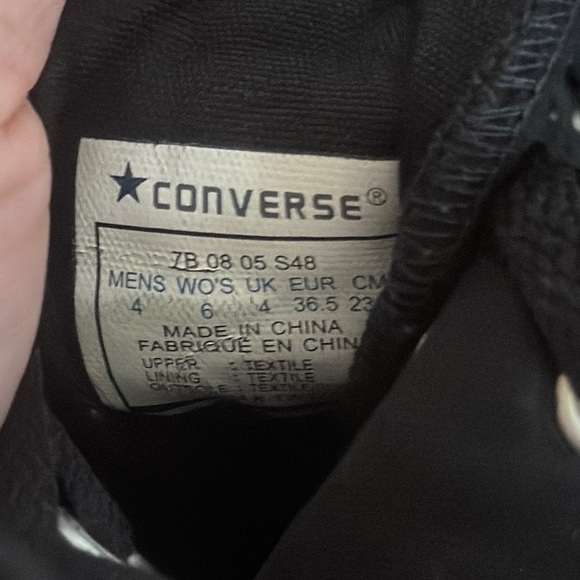 Converse Women's Black High-Top Sneakers - Picture 8 of 12